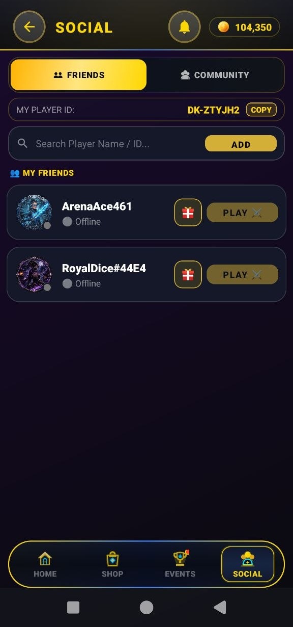 Play With Friends & Social Hub